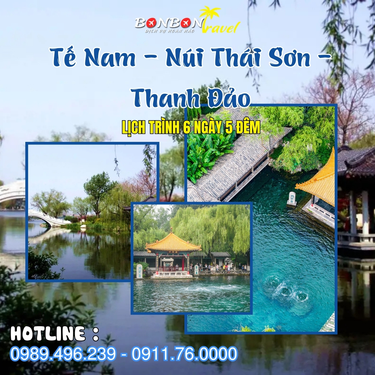 Du lịch Trung Quốc : Tế Nam - Núi Thái Sơn - Thanh Đảo từ Hà Nội 2025